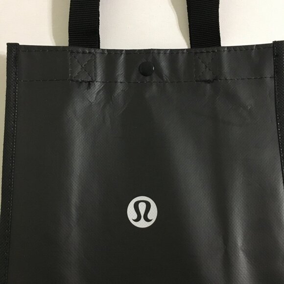 Lululemon 2 Sizes Gift Bag NEW! Black Lululemon Logo Printed - Picture 4 of 16